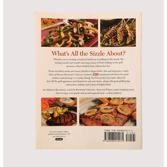 Taste of Home Backyard Grilling 2006 PB Cookbook 330 Recipes Grilling Guide - Picture 2 of 10